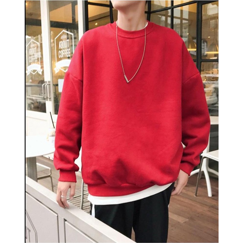 Áo Sweater Chất Nỉ Ấm form to 38-105kg cho nam nữ phong cách tối giản, dễ phối đồ