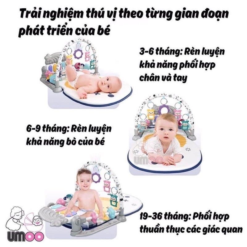 Thảm đàn thảm chơi cho bé phát nhạc piano - kích thích mọi giác quan của bé