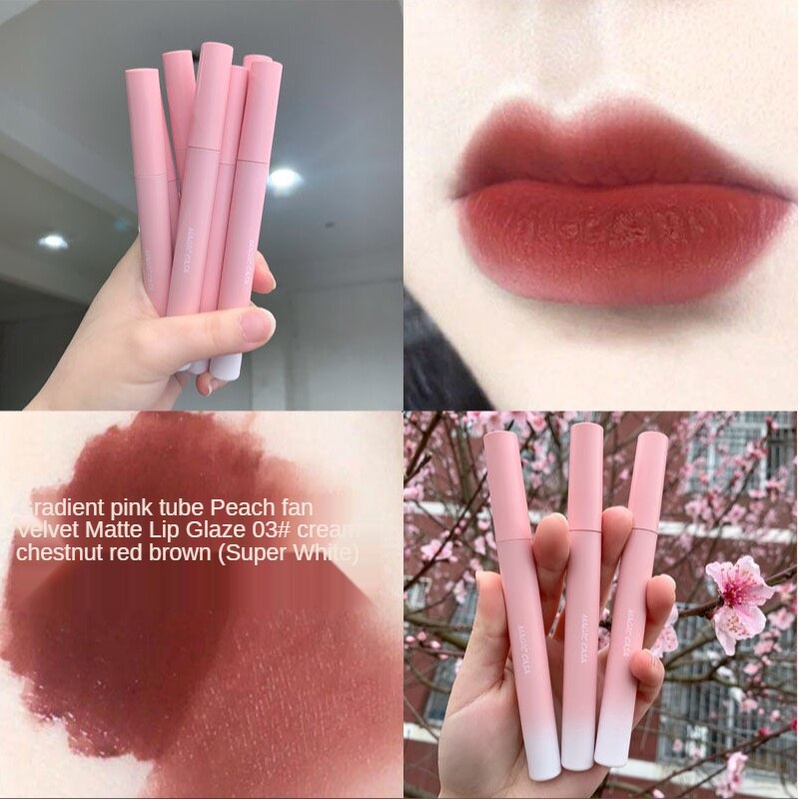 Lipstick, velvety, moisturizing and shiny, waterproof for women.