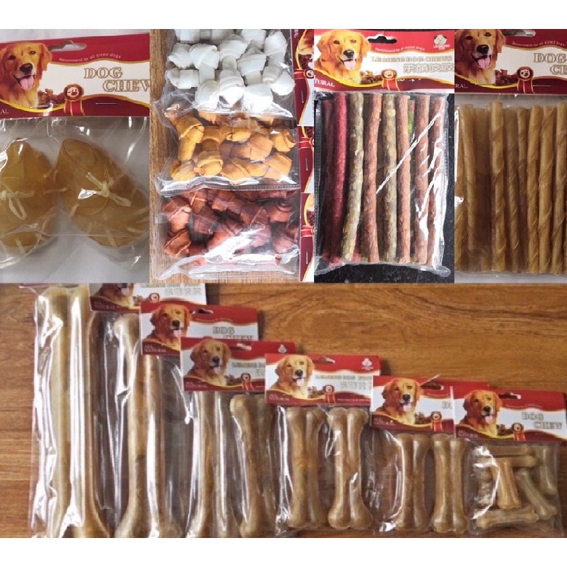 Đồ Ăn Vặt Xương Canxi Da Bò Cho Chó Gặm Làm Sạch Răng Giúp Răng Chắc Khỏe Dog Chews