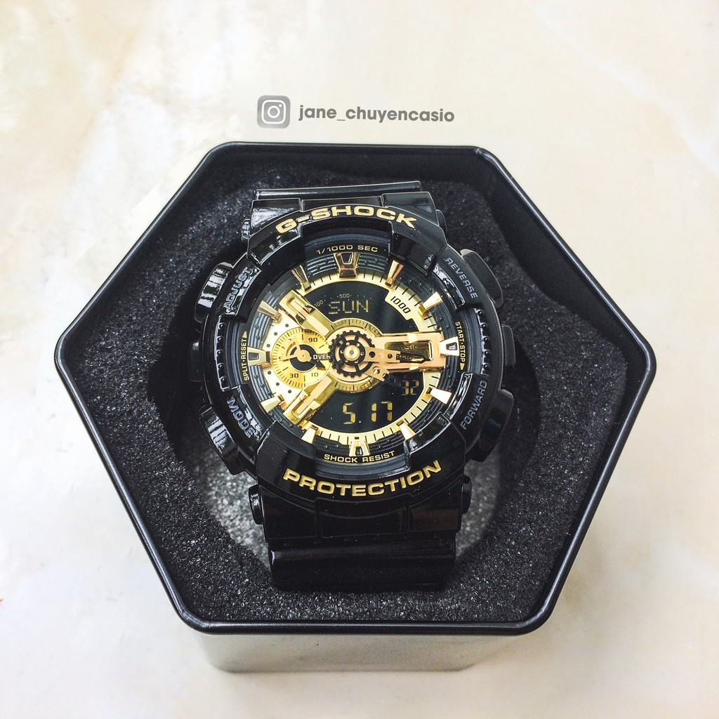 Đồng hồ nam Casio G-Shock GA110 màu vàng  số hiệu GA110GB