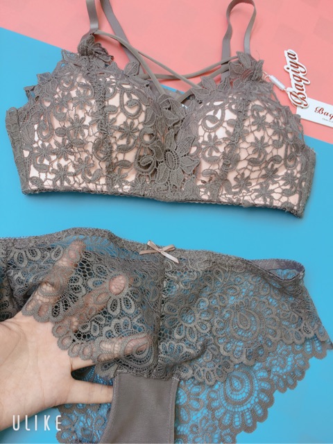 BỘ BIKINI REN SIÊU ĐẸP NỆM MỎNG KHÔNG GỌNG SIÊU SEXY | BigBuy360 - bigbuy360.vn