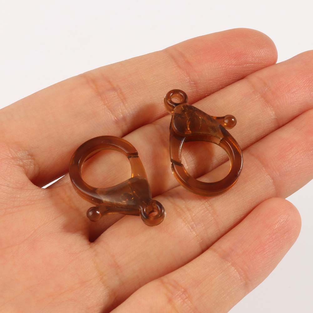 Set 10 Móc Khóa Càng Cua Trong Suốt Nhiều Màu Sắc Dùng Để Làm Đồ Trang Sức