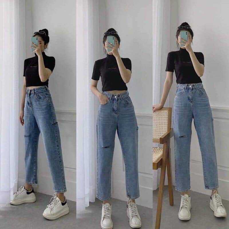 ÁO CROPTOP CỔ CAO TAY LỠ,áo croptop co dãn dáng ôm body thời trang nữ ulzzang