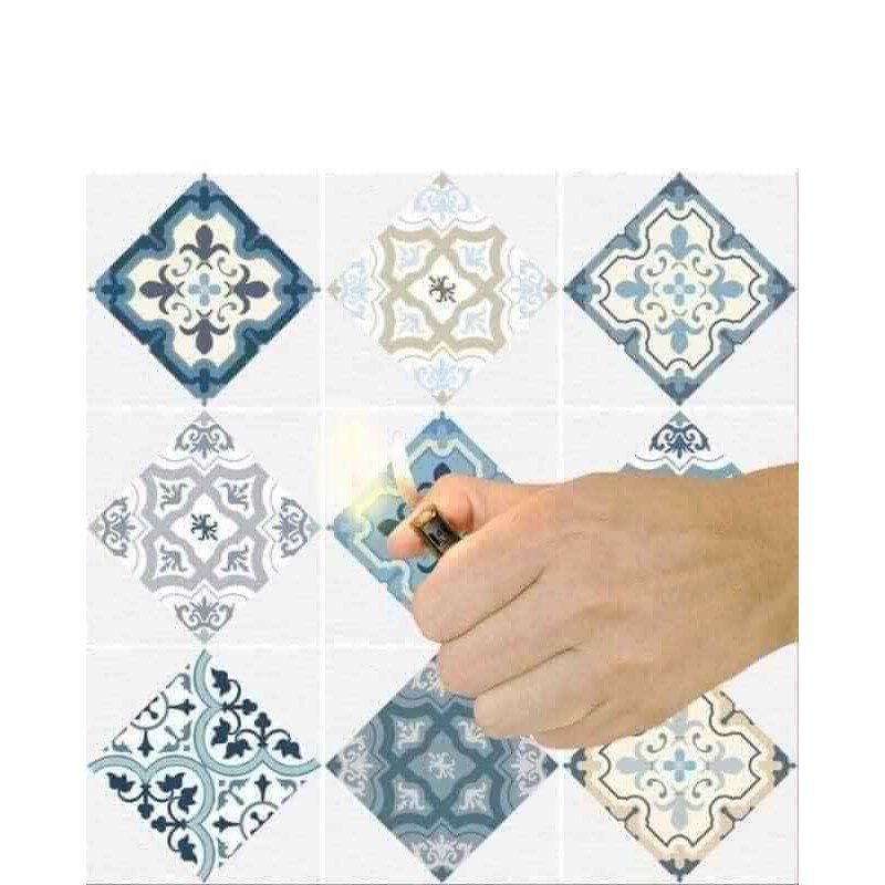 Giấy dán bếp hoa văn chịu nhệt Decal