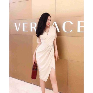 ĐẦM BODY XOẮN EO CỔ V