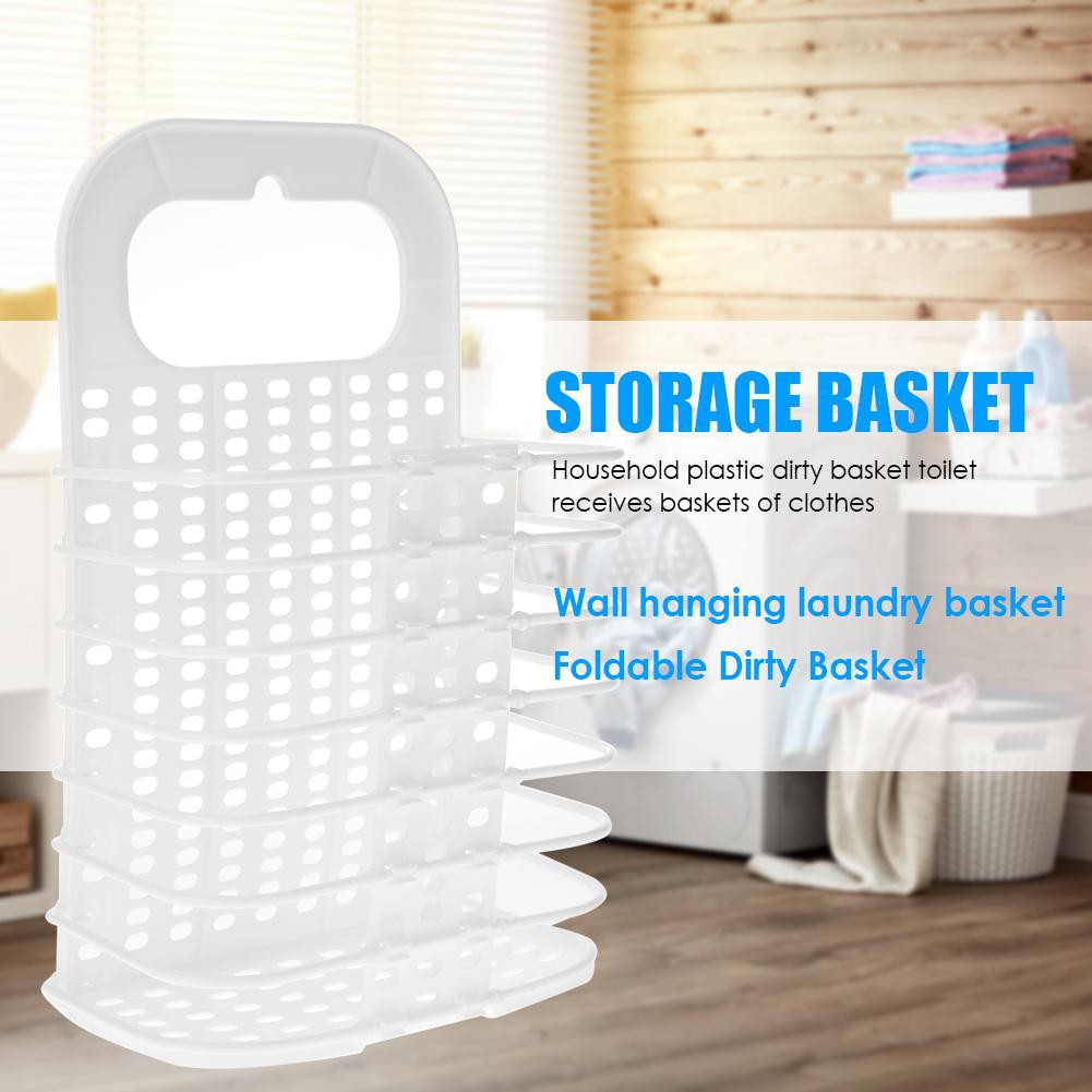 Nhựa gấp tường treo giỏ giặt quần áo bẩn tổ chức lưu trữ | BigBuy360 - bigbuy360.vn