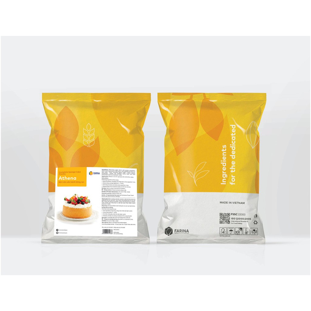 Bột bánh bông lan Athena Farina gói 1kg