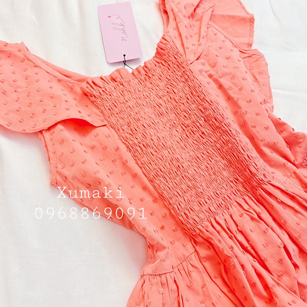 Set nữ Nohk 2 trong 1 chất thô cao cấp màu cam | BigBuy360 - bigbuy360.vn