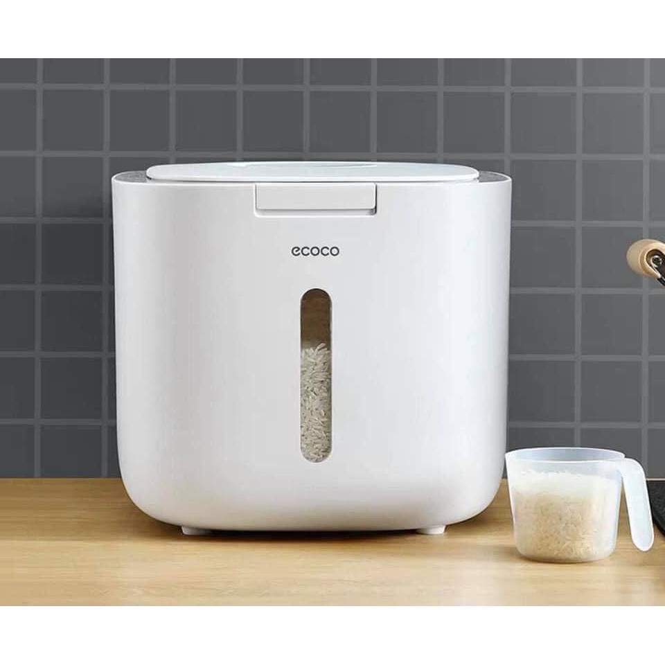 [CHÍNH HÃNG] Thùng Gạo Ecoco 10Kg Cao Cấp Chống Ẩm Mốc