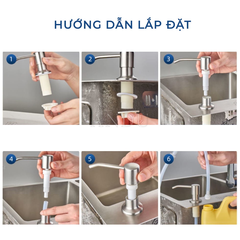 Vòi Bơm Hút Nước Rửa Chén, Tự Bơm Hút Dầu Rửa Bát với Ống Dẫn Silicon Dài 1,2m Siêu Tiện Lợi