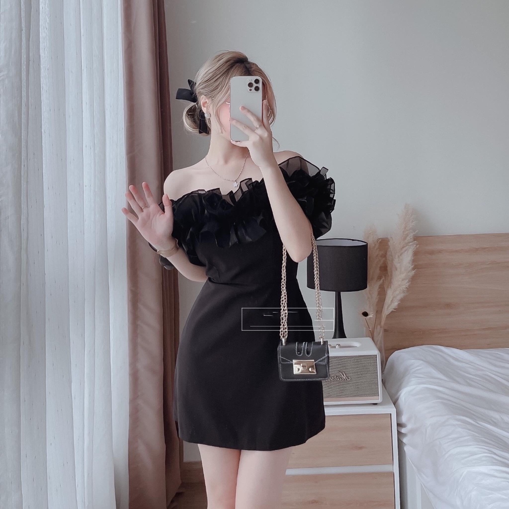 Đầm dự tiệc trễ vai bèo dáng xòe nhẹ siêu quyến rũ - Emily Dress