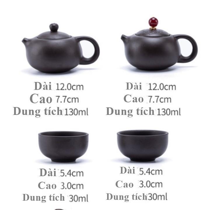 Bộ Bình Trà Có Túi Đựng Đi Du Lịch Thiết Kế Cao Cấp Tiện Dụng, Lạ Mắt Và Độc Đáo + Tặng Kèm Khăn Lau Cao Cấp.