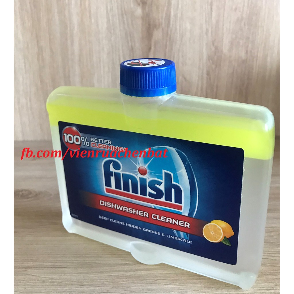 Dung dịch vệ sinh tẩy cặn máy Finish 250ml