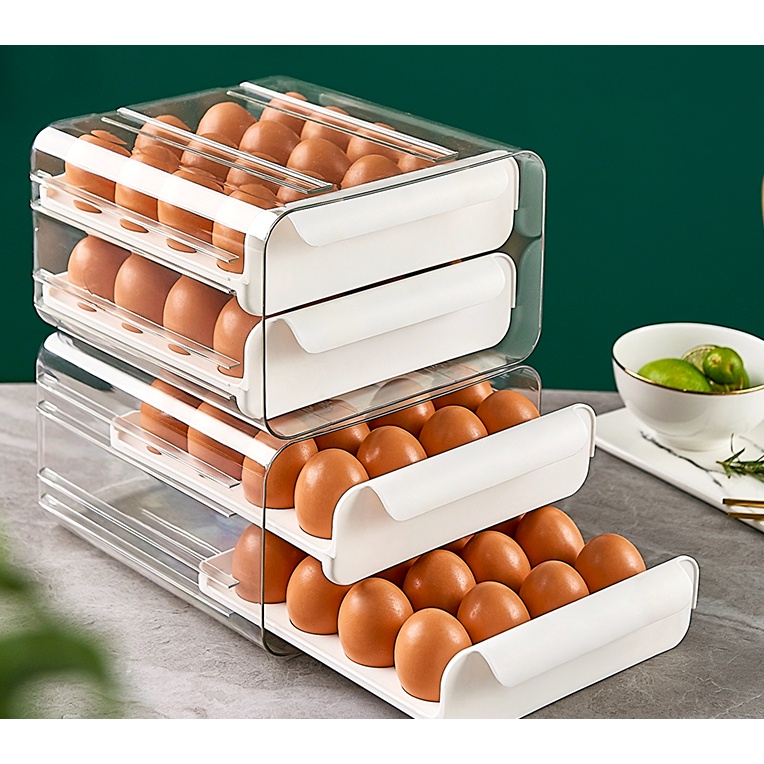 KHAY TRỨNG 32 Ô, BẢO QUÁN TRỨNG, TRÁNH VA ĐẬP - MÀU NGẪU NHIÊN