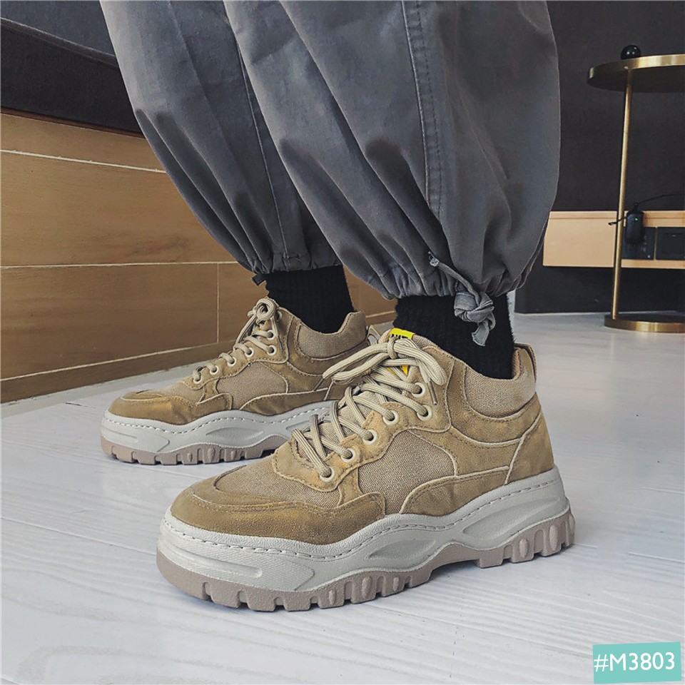 Giày Sneaker Nam Chunky Tăng Chiều Cao MINSU M3803 Giày Thể Thao Nam Độn Đế Hàn Quốc Cực Ngầu Khi Đi Học, Chơi, Du Lịch