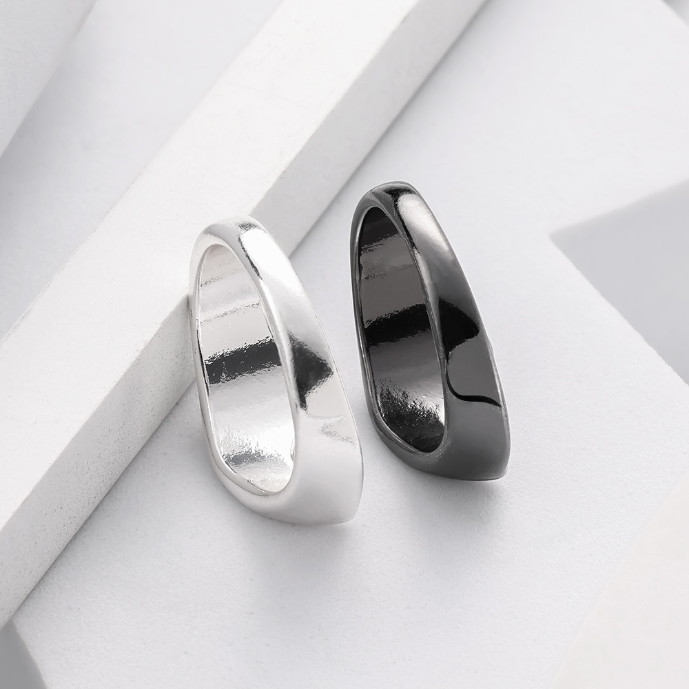 Nhẫn Hợp Kim Đen Phong Cách Cổ Điển Thời Trang Unisex