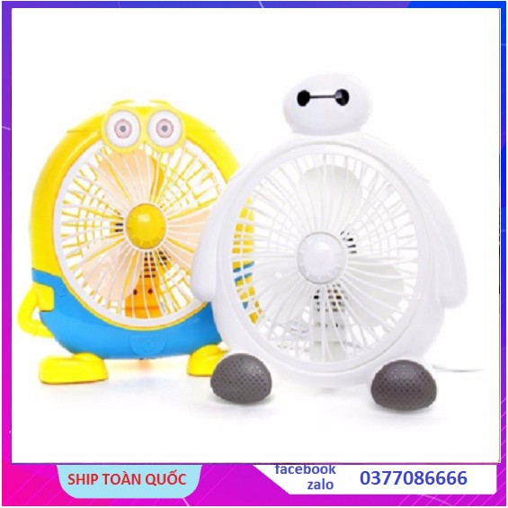 Quạt Thú Kute DOREMON/ KITTY/ MINION - Xua Tan Cái Nóng Mùa Hè - Giao Hình Ngẫu Nhiên