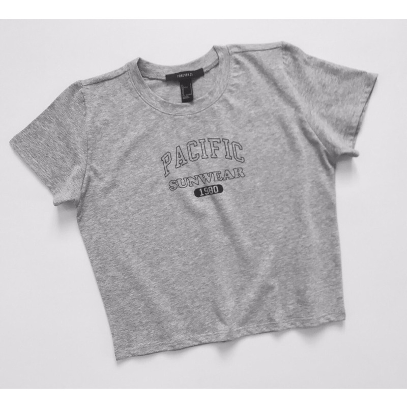 Áo thun croptop cổ tròn tay ngắn - PACIFIC Tee F21 • Storenyy