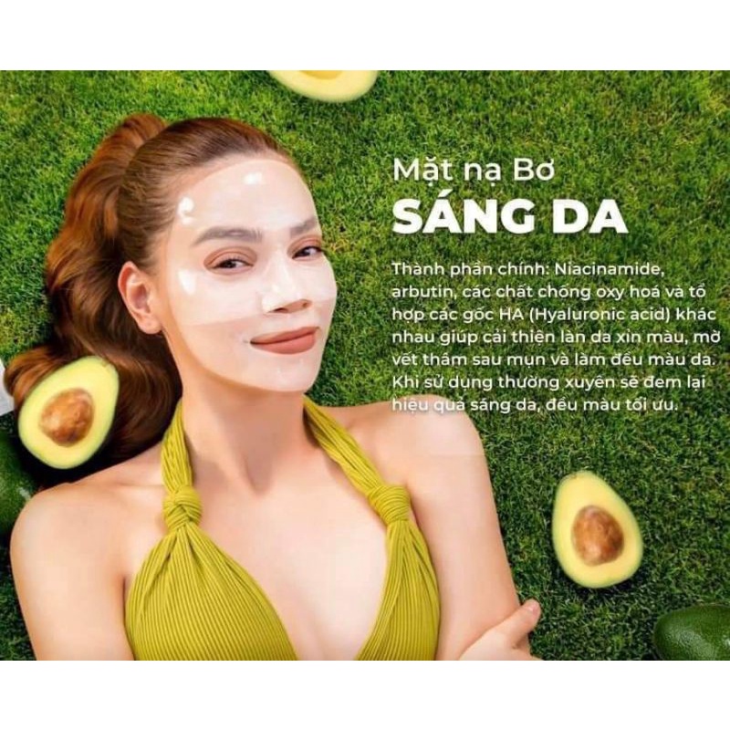 Mặt nạ Bơ MOI Hồ Ngọc Hà 3 trong 1 với 3 công dụng cấp ẩm, trẻ hoá, sáng da