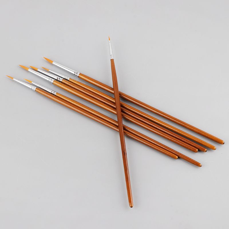 Set 7 Cọ Đầu Nhọn Vẽ Tranh Chuyên Nghiệp