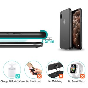 Đế sạc không dây CHOETECH hỗ trợ sạc nhanh Qi tối đa 5W cho Samsung Galaxy Note 10/airpods