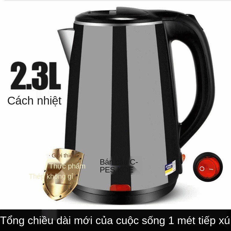 ấm ký túc xá công suất thấp 304 gia dụng đun nước điện nhanh không gỉ nhiệt bán cầu tự động ngắt