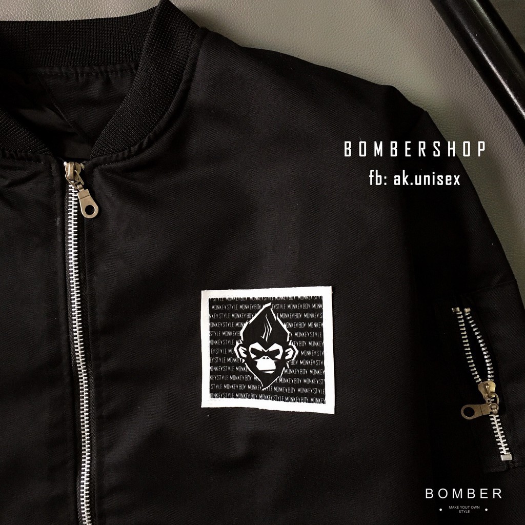 [Ảnh + video thật 100%] Áo khoác Bomber BADASS.MONKEY (hàng design cao cấp) [MS: BWTM19] | BigBuy360 - bigbuy360.vn