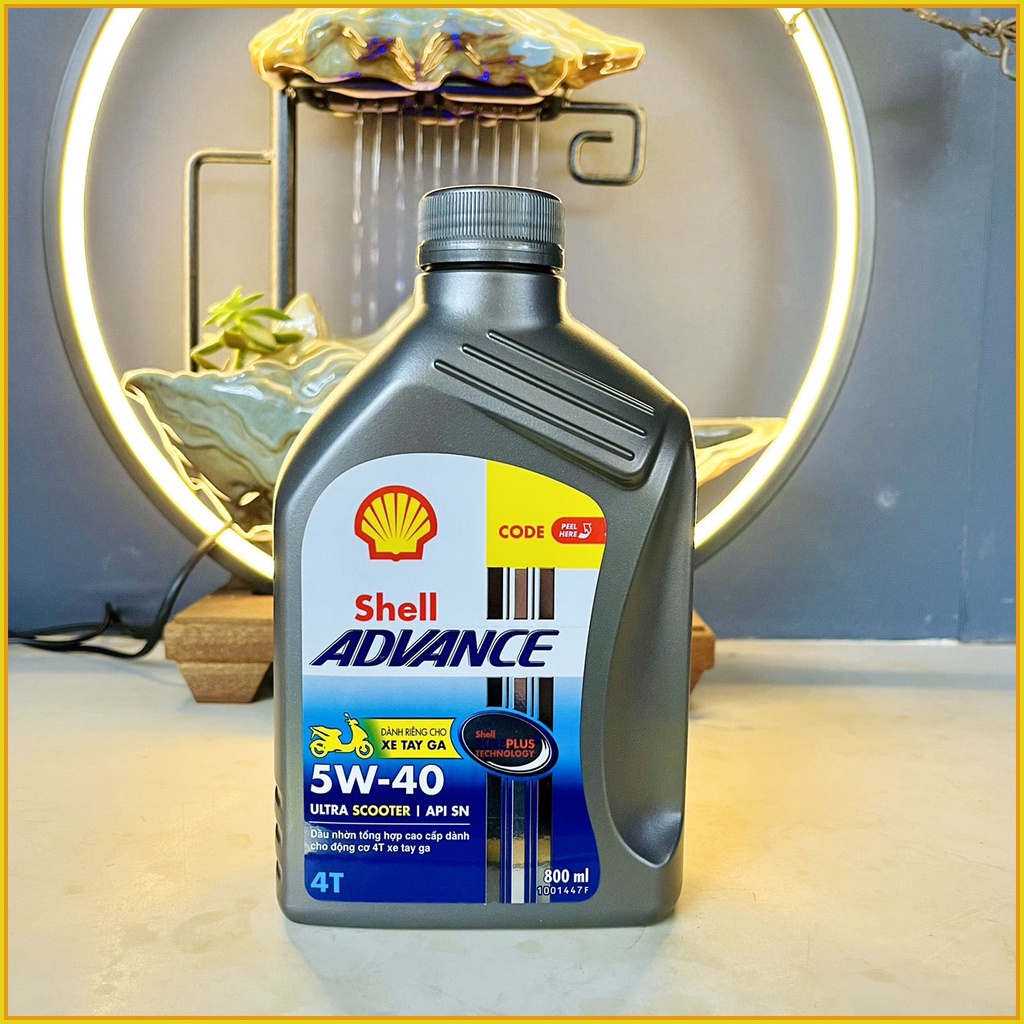 Dầu Nhớt Cho Xe Ga Shell Advance Ultra Scooter 5W40 0.8ML