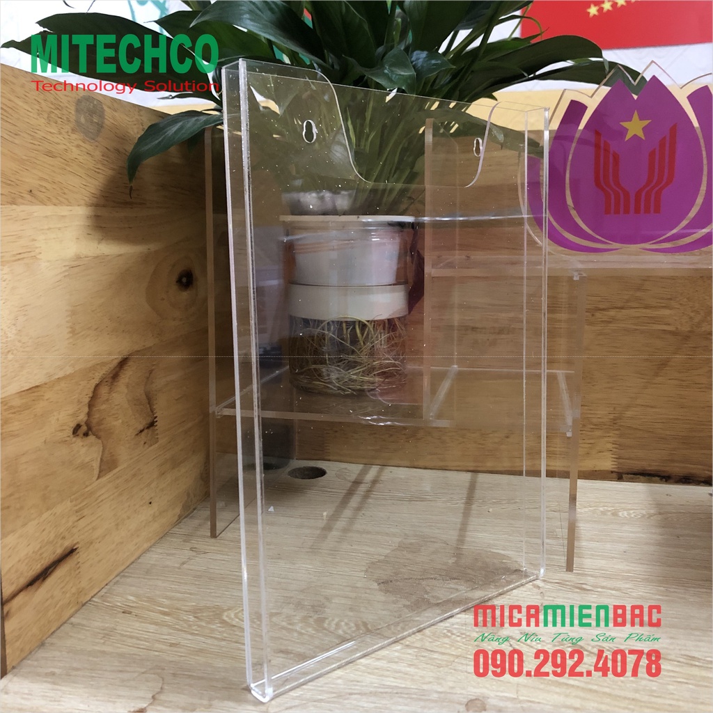 Hộp Mica Đựng Giấy A4 Treo Tường Đứng và Ngang Giá Rẻ và Cao Cấp