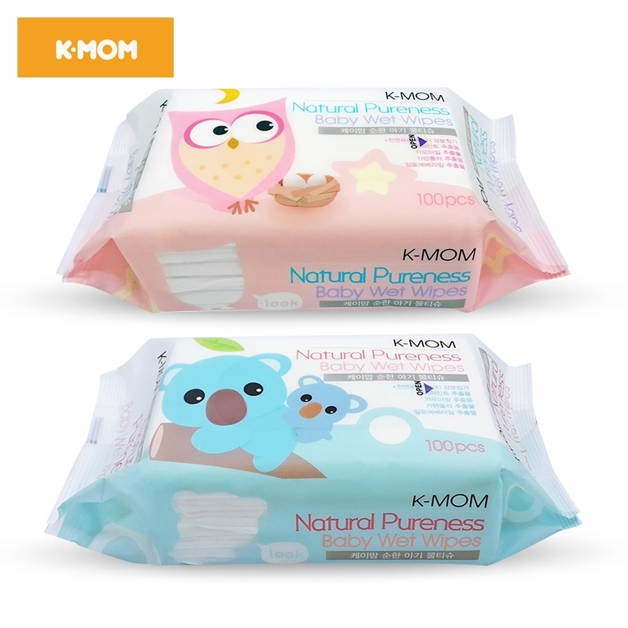 KHĂN ƯỚT K-MOM HÀN QUỐC Hộp 100C KHĂN ƯỚT KMOM