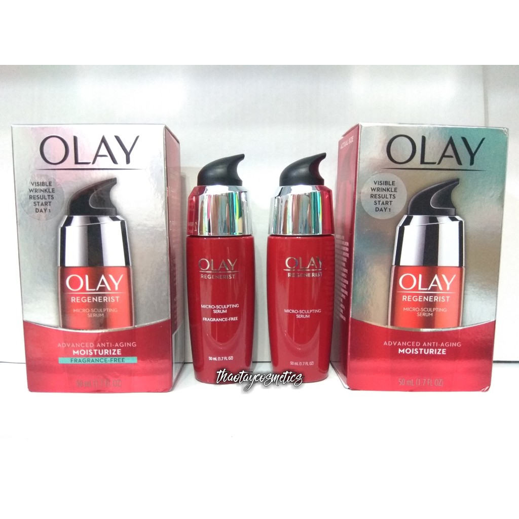 [Hàng Mỹ] Tinh chất dưỡng da chống lão hóa Olay Regenerist Micro-Sculpting Serum (50ml)