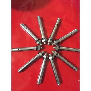 Bộ 10  Nở inox M10x100, nở inox, tắc kê inox,10 nở đinh inox
