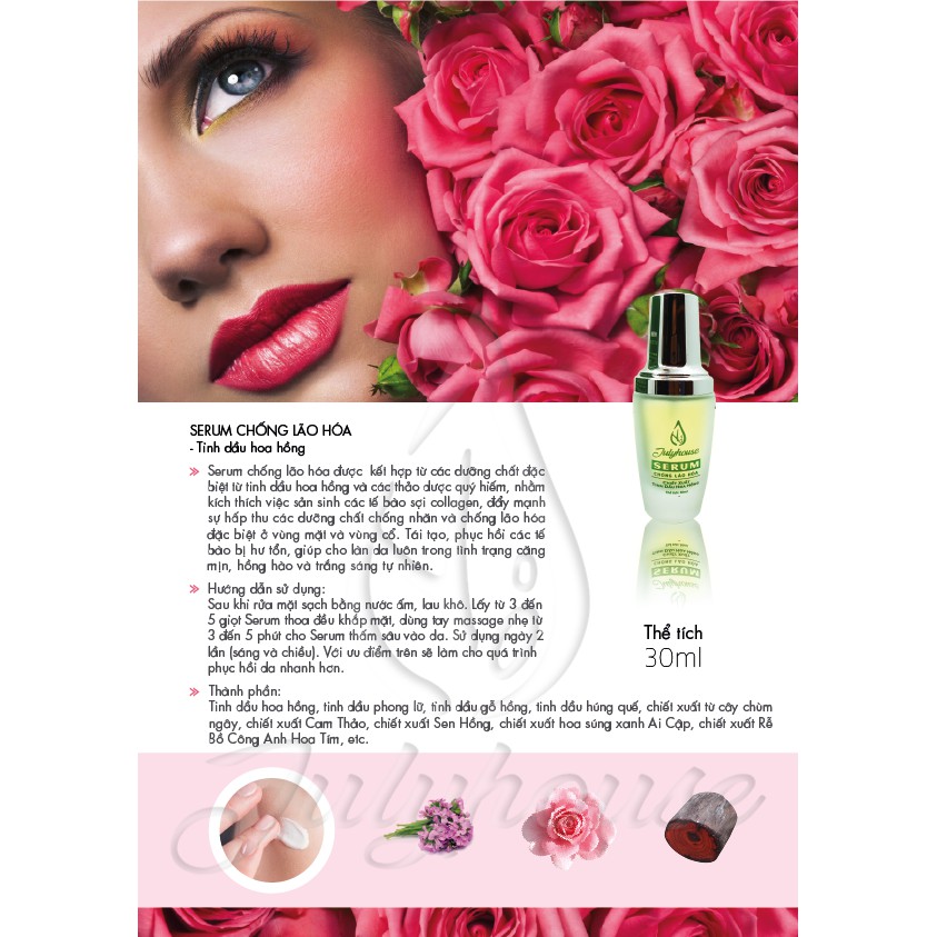 Serum ngăn ngừa lão hoá tinh dầu hoa hồng 30ml JULYHOUSE | BigBuy360 - bigbuy360.vn