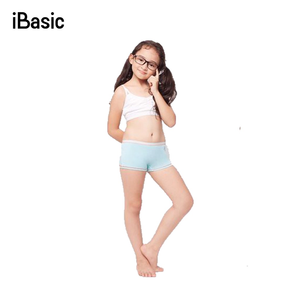 Hộp 6 quần lót bé gái boy short iBasic KG002P