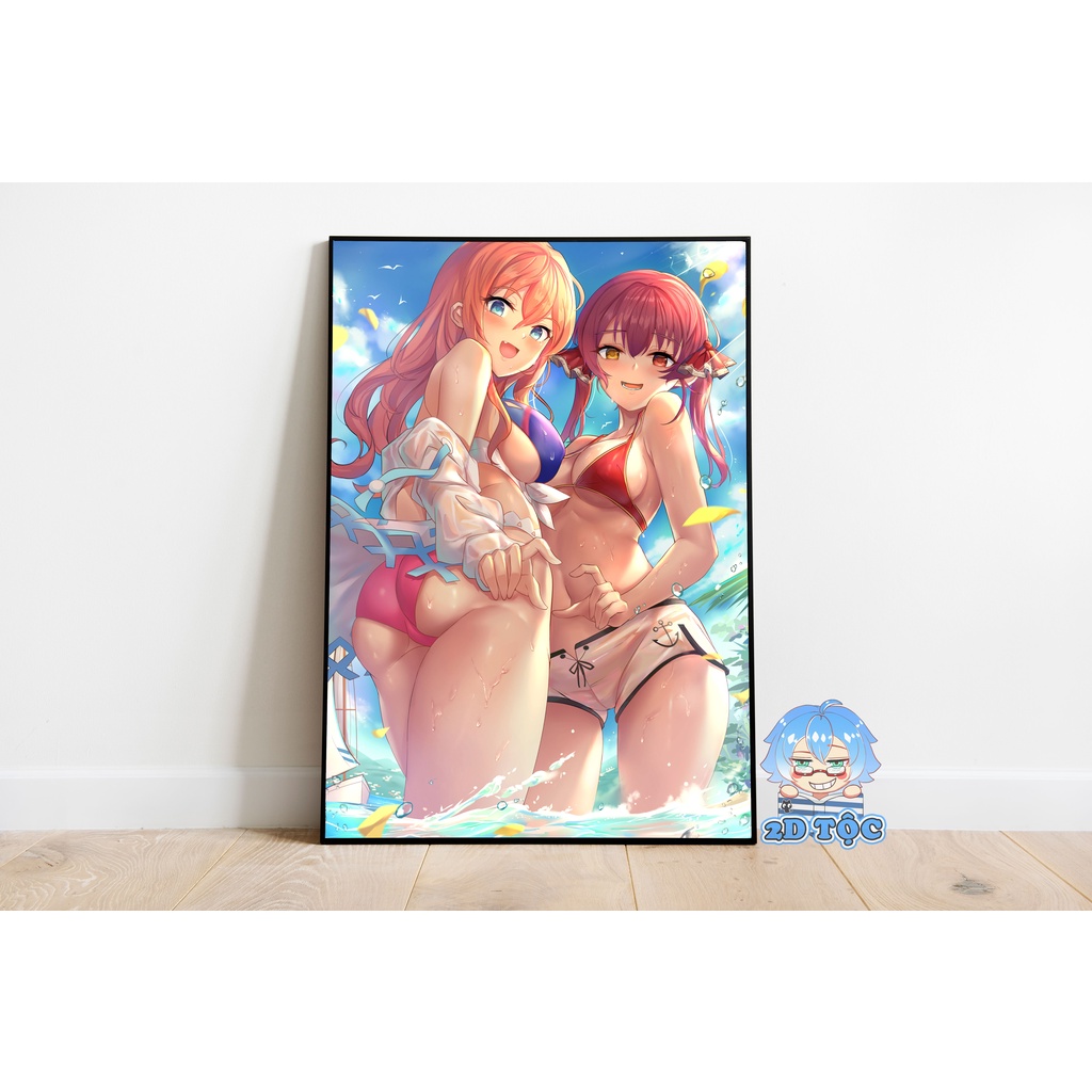 Poster A3 chất lượng chuẩn Houshou Marine Hololive (15) - 2D Tộc Shop