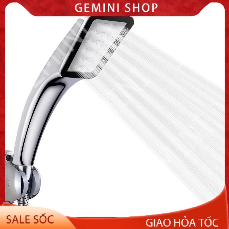 Đầu vòi sen tăng áp 300 lỗ áp suất cao phun tiết kiệm nước cho phòng tắm VS2 GEMINI SHOP