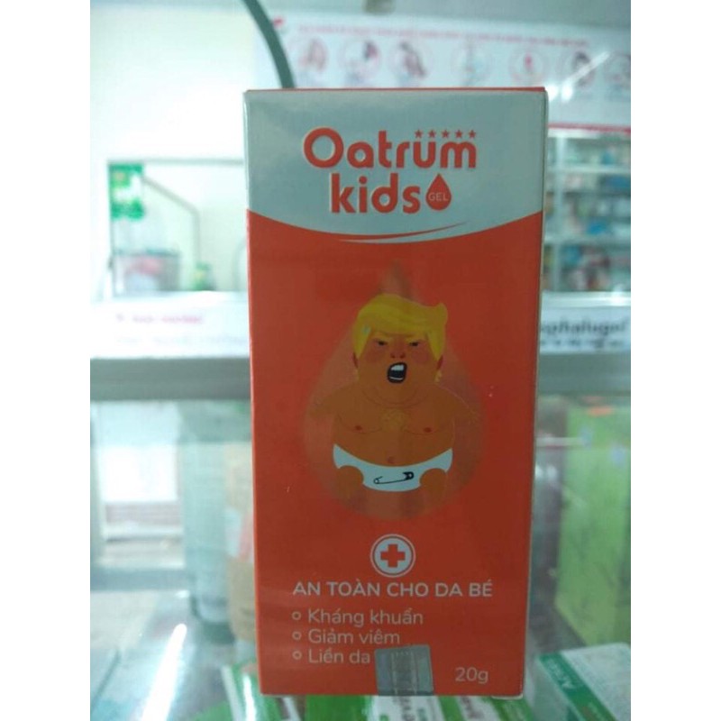 Gel Bôi  OATRUM KIDS,hăm,tràm sữa,mụn nhọt,rôm sảy trẻ sơ sinh