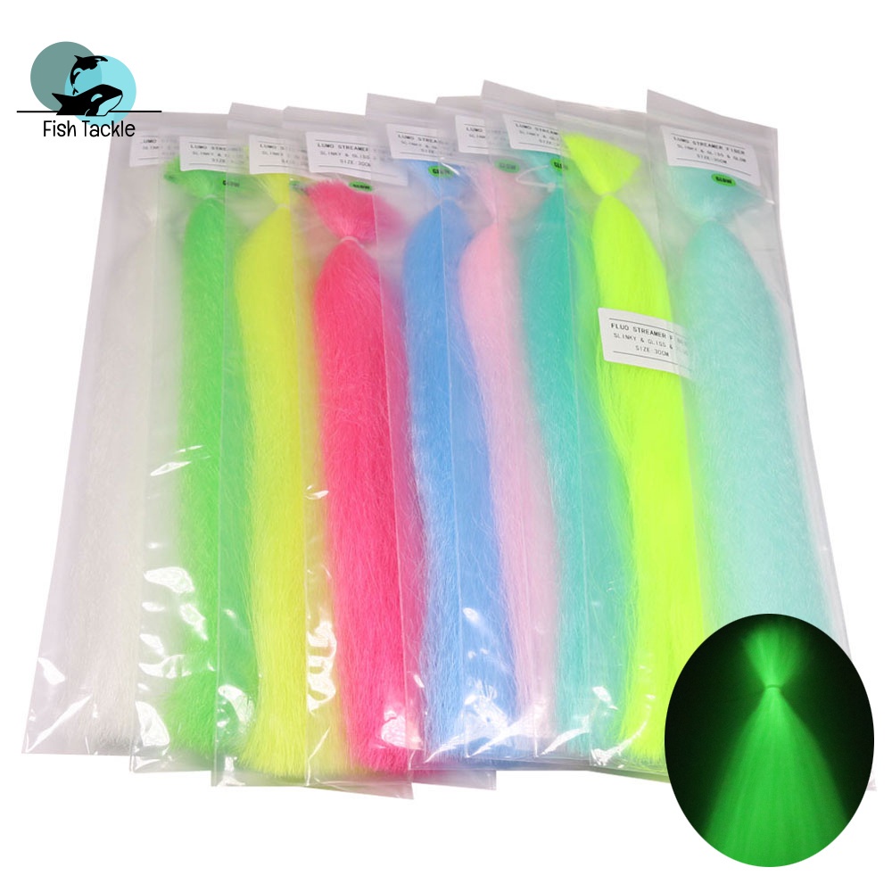 Móc Câu Cá Bằng Sợi Tổng Hợp Phát Sáng Và Lấp Lánh Với 9 Màu Tùy Chọn