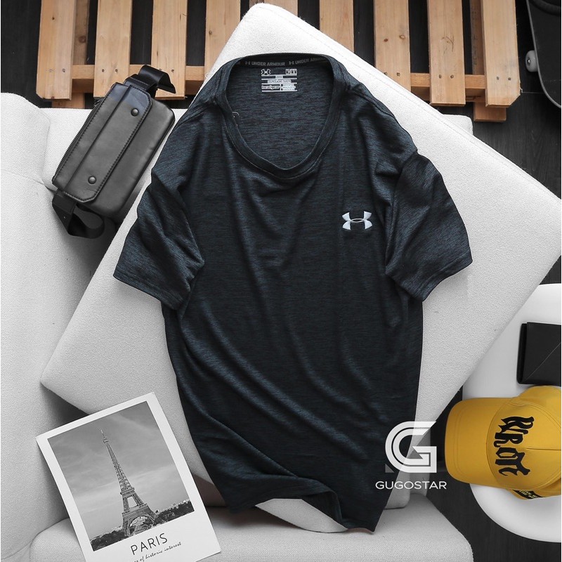 Áo Thun Nam Thể Thao LOGO THÊU G501, Co Giãn 4 chiều