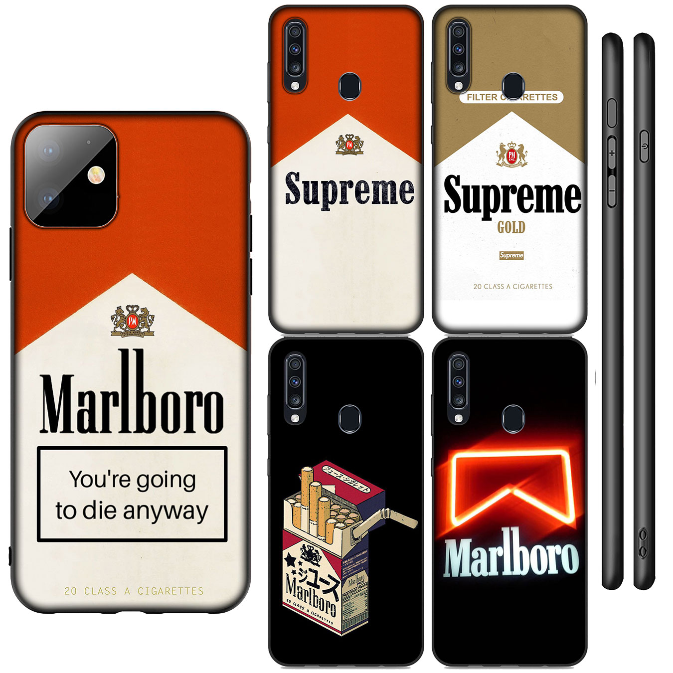 Ốp Điện Thoại Silicon Mềm Hình Logo Marlboro H62 Cho Huawei P30 Pro Lite Y6 Y7 Y9 Prime 2019 2018 Y9Prime