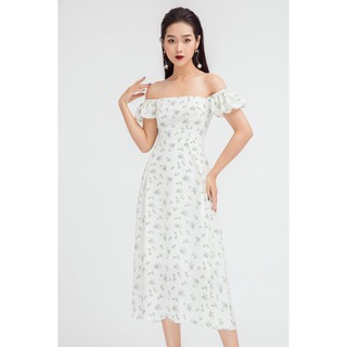 Đầm dài trễ vai hoa - 20Again