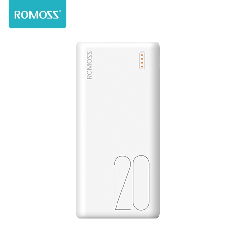 Sạc dự phòng 20000mAh, pin dự phòng Romoss Simple 20, sạc cùng lúc 2 thiết bị, công nghệ sạc nhanh, bảo hành 12 tháng