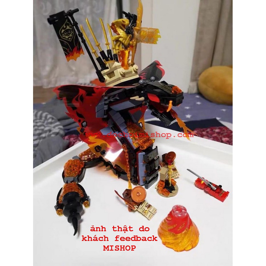 Lắp ráp Ninjago 11329 / 60097 Rắn Lửa Khổng Lồ Tấn Công