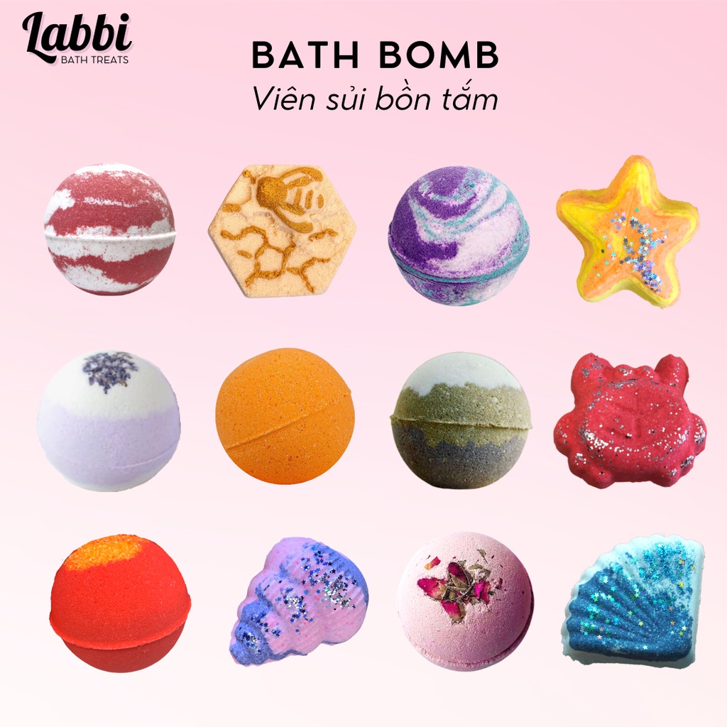 TỔNG HỢP [Labbi] Bath bomb / Viên sủi bồn tắm / Bom tắm