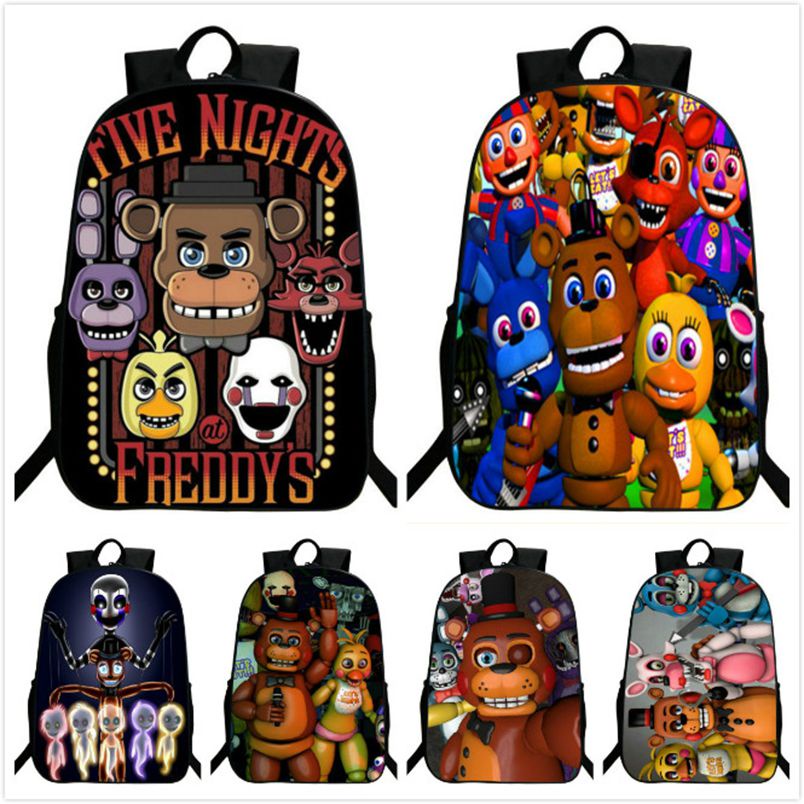 Ba Lô Đeo Vai At Nights Five Freddy 'S Freddy Chica Foxy Bonnie FNAF