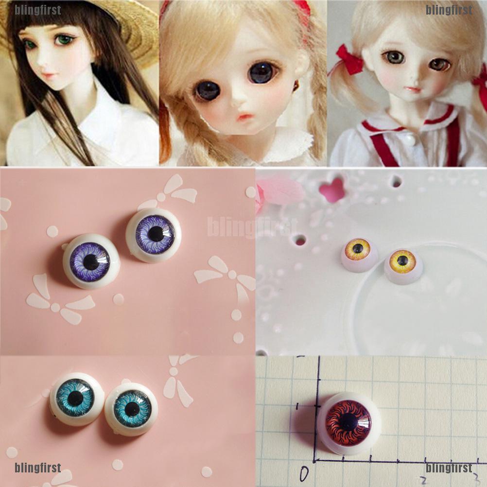Bộ Mắt Nhựa 2 12mm Cho Búp Bê