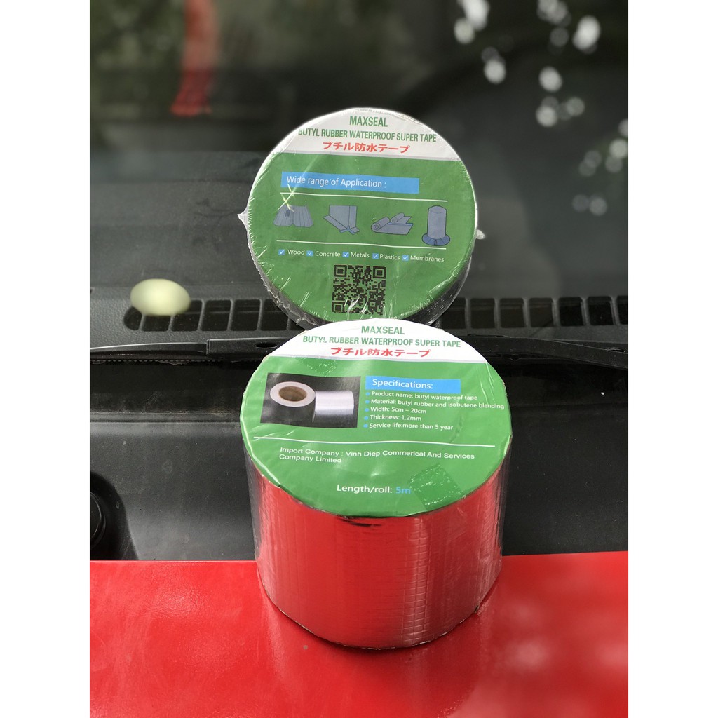 Băng keo chống thấm chống dột nhật bản maxseal bám dính trên mọi bề mặt mái tôn tường trần bê tông-băng dính chống thấm