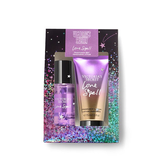 Bộ Xịt Thơm Dưỡng Thể Victoria’s Secret Mini Mist Lotion Gift Set 75ml x 2 | Thế Giới Skin Care