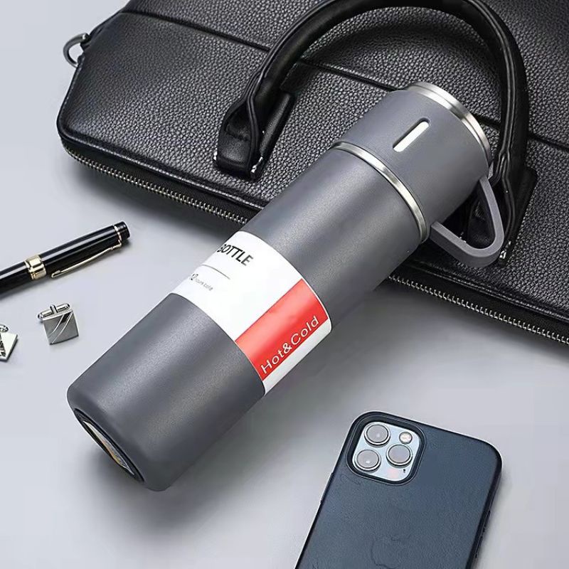 BÌNH GIỮ NHIỆT INOX 304 500 ML TẶNG KÈM 2 CỐC- HÀNG CHÍNH HÃNG- PHUKIENTUILOC.COM